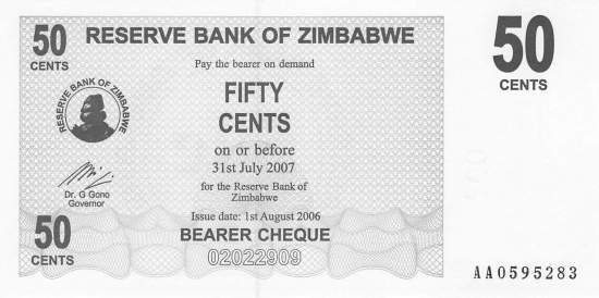 50 Cents Zimbabwe p.36 2006